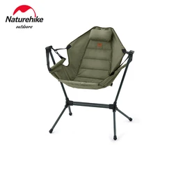 Naturehike Outdoor Folding Rocking Chair Adjustable Lounger Portable Beach Backrest Seat For  Camping Hiking Fishing With Pillow