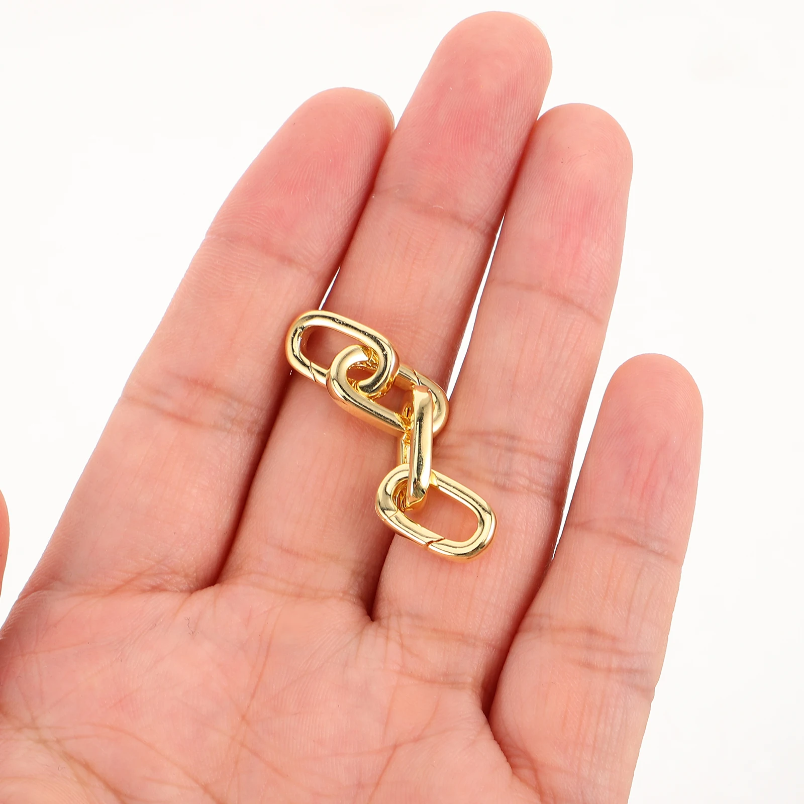 

4 Pcs Clasps for Jewellery Bracelet Connection Buckle Charm Copper Making Tools