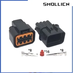 1 Set 8 Pin Male Female Automotive Waterproof Connector Housing Plug Headlight Socket PB625-08027 PB621-08020