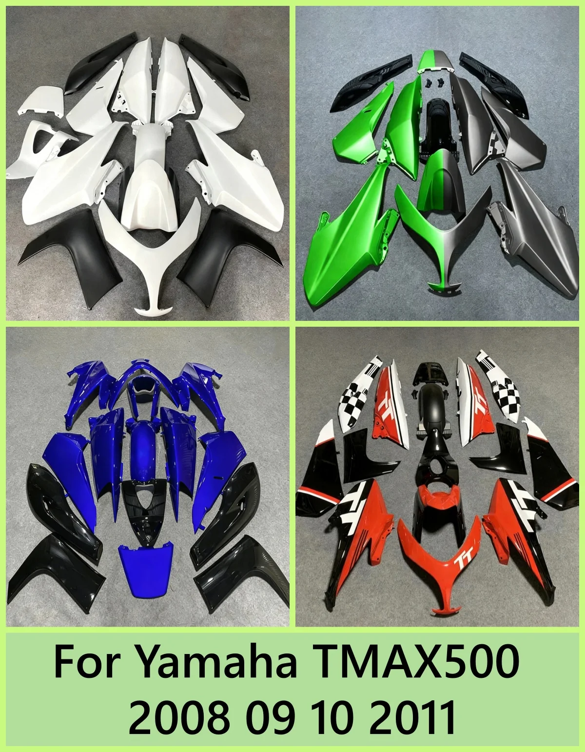 Suitable for Yamaha TMAX500 2008 09 10 2011 motorcycle fairing housing accessories, multi color options, can be customized