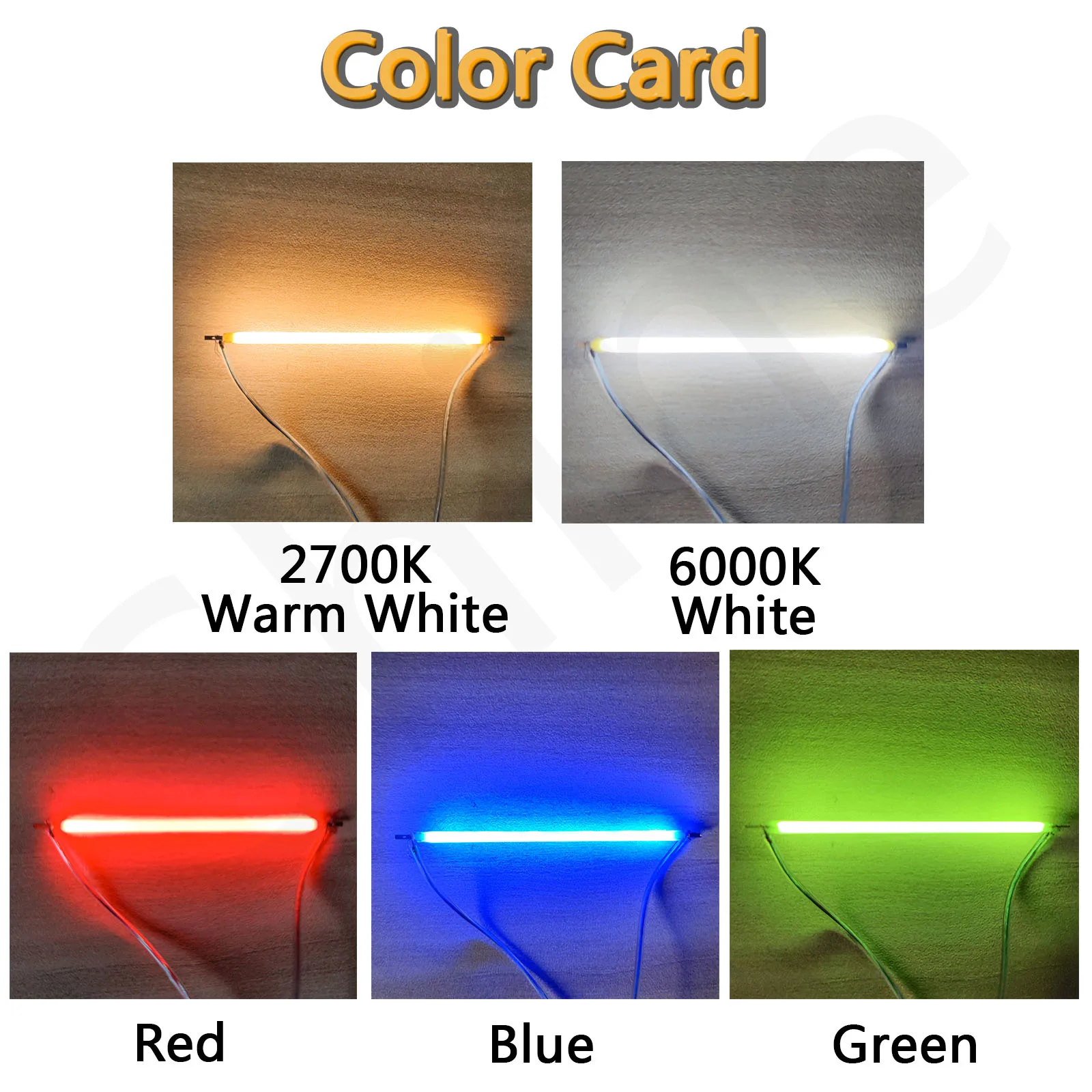 Lâmpada LED para luz incandescente, DIY Acessórios, Diodos de lâmpada, COB, branco, azul, vermelho, verde Edison, DC 3V, 68mm, 2700k, 10pcs