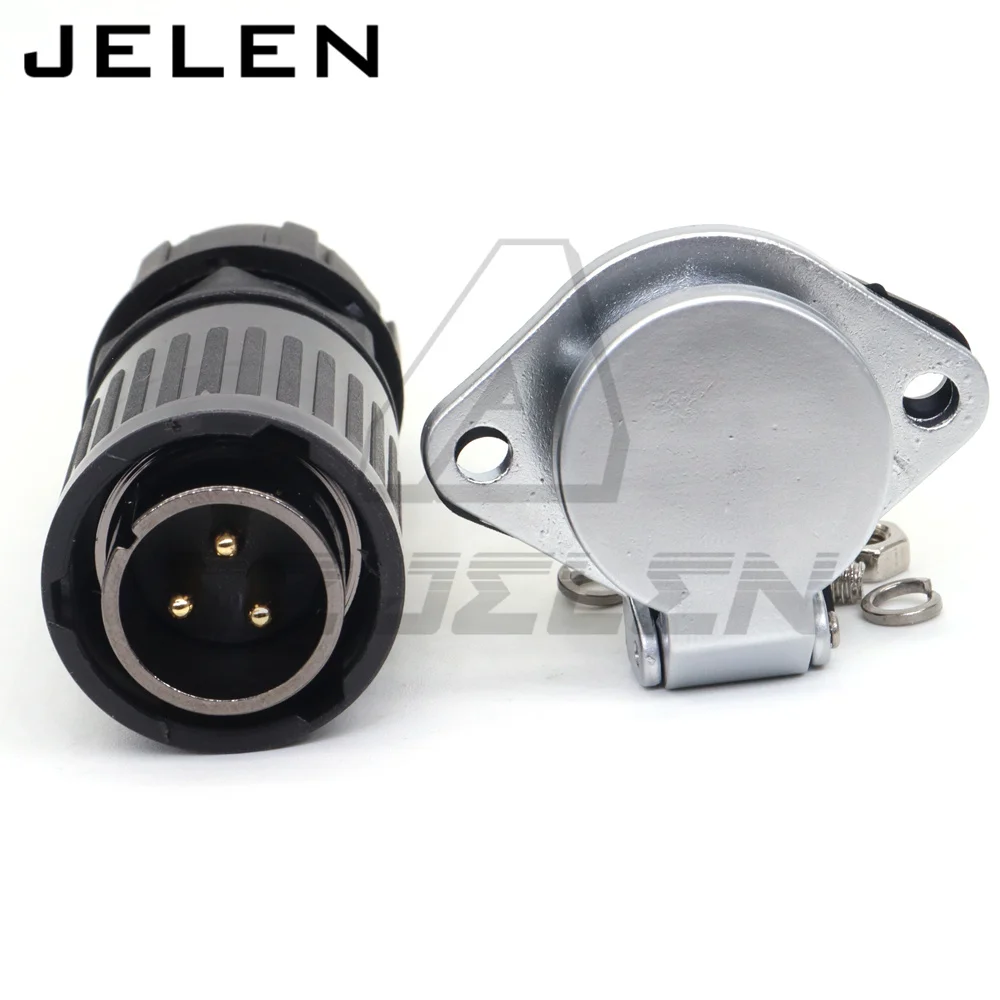 HE20, 3pin waterproof connector plug and socket, wire waterproof connector, 3 pin cable wire connector,30A power connector IP55