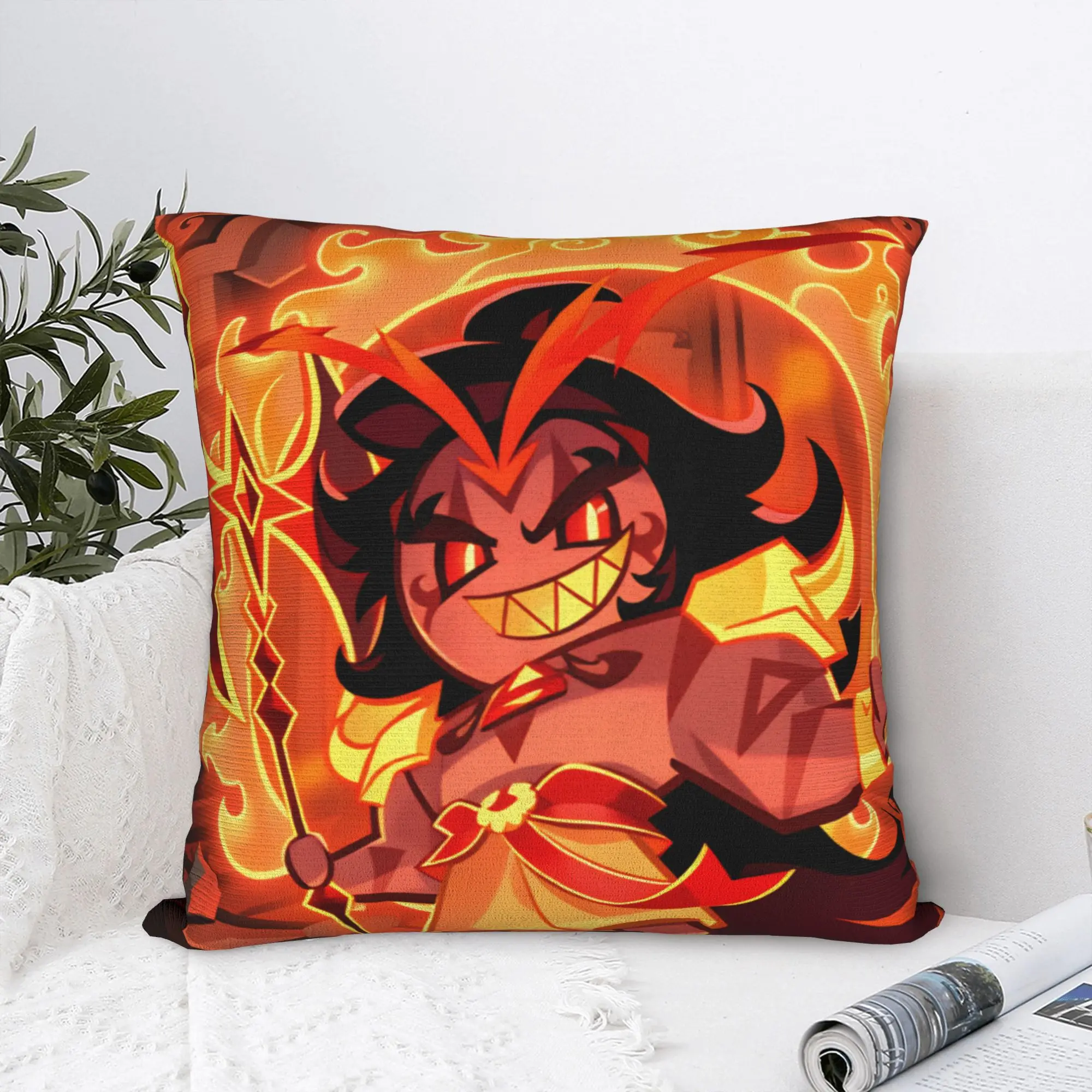 Funda de almohada Burning Spice Cookie, funda de almohada cómoda para sala de estar, cama, silla, fundas de almohada vintage
