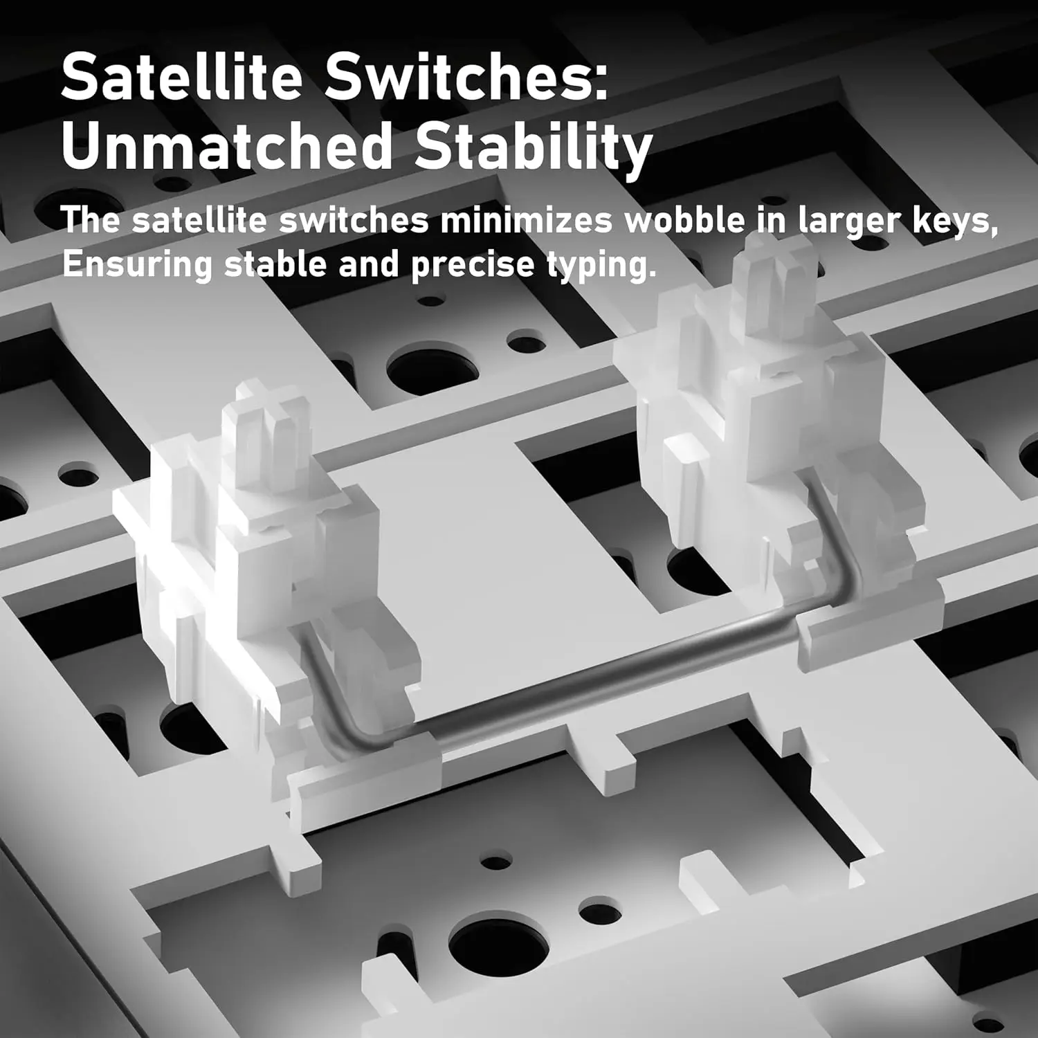 ZORNHER ZH870 Wireless Mechanical Keyboard 80% Black Custom Creamy Sound Keyboard Gaming  Lighted Up Black Topographic Keycap - Image 4