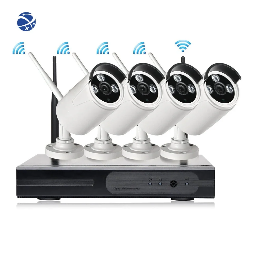 Video Surveillance System Tuya Smart 4CH 2MP 1080P Home Security Wireless CCTV Camera Kit