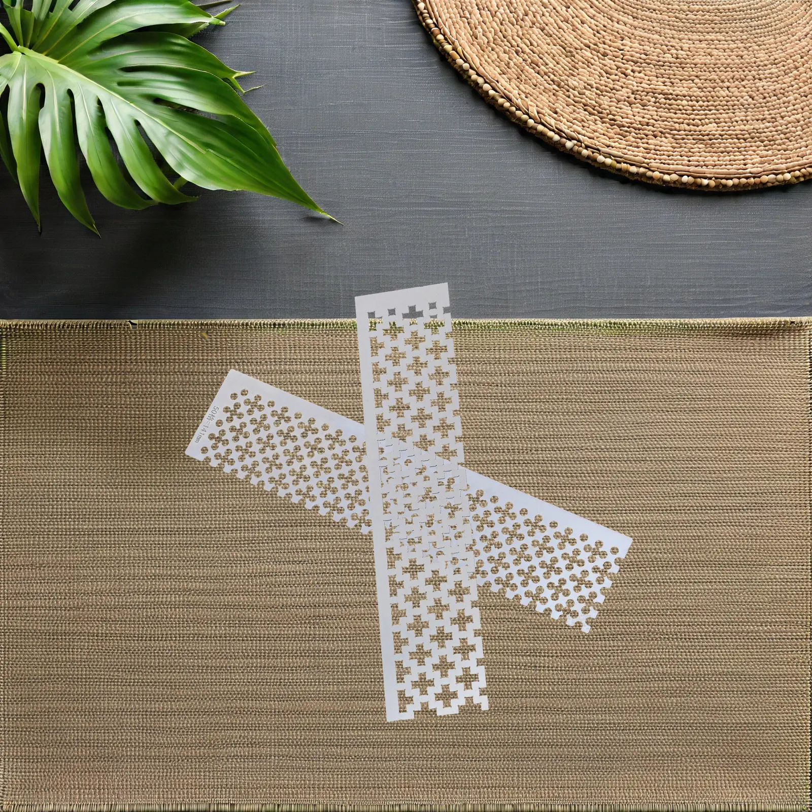 

2pcs Diamond Art Ruler Stainless Steel Mesh Template For Rhinestone Placement Diy Crafts Painting Tool Embroidery Supplies Craft