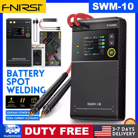 FNIRSI SWM-10 Portable Battery Spot Welder DIY Mini Welding Machine 18650 Battery Pack Welding Tool 5000mah Weldable 0.25mm