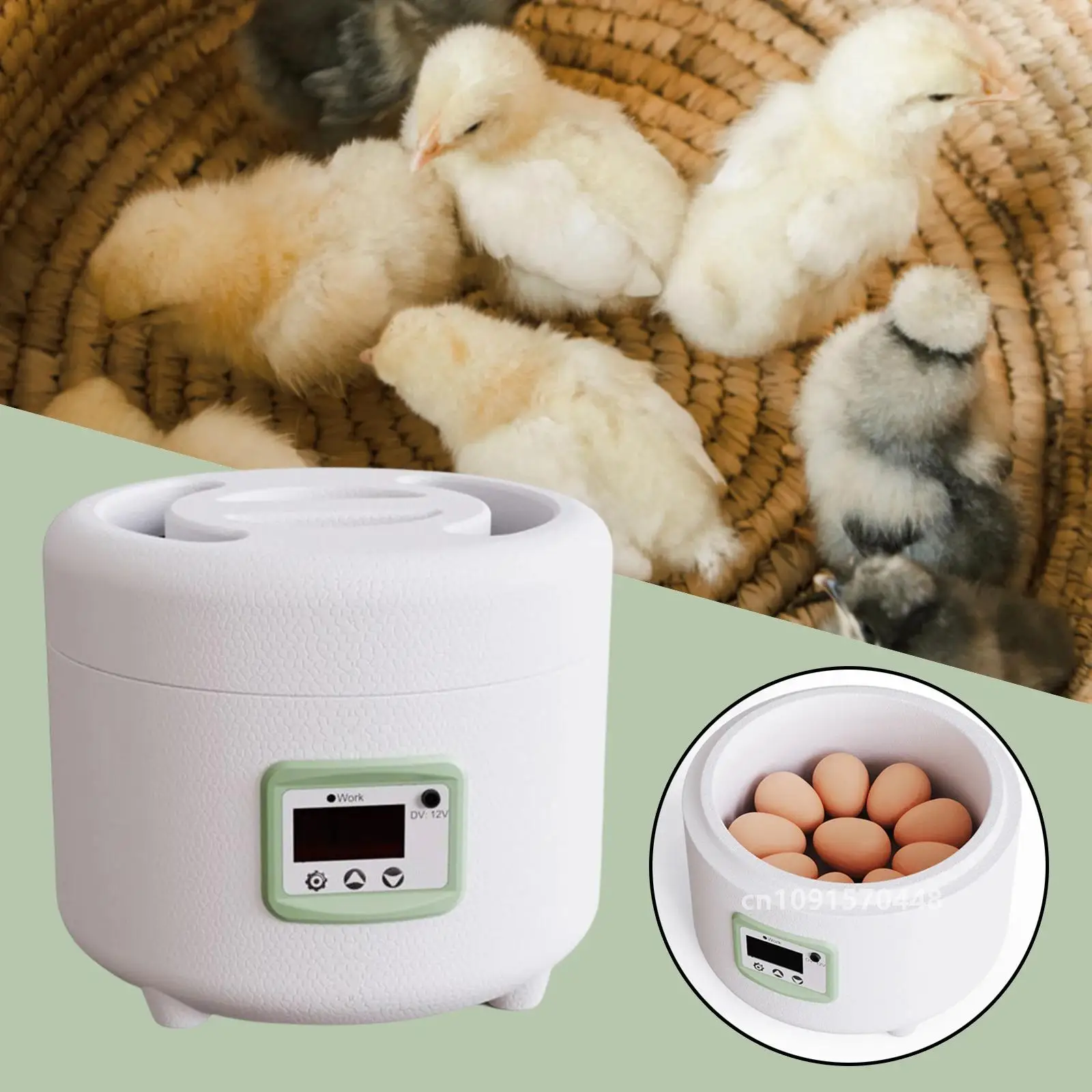 9 Eggs Incubator Automatic Farm Control Hatching Digital Mini Incubator for Quail Duck Bird Chicken Household Breeding Equipment