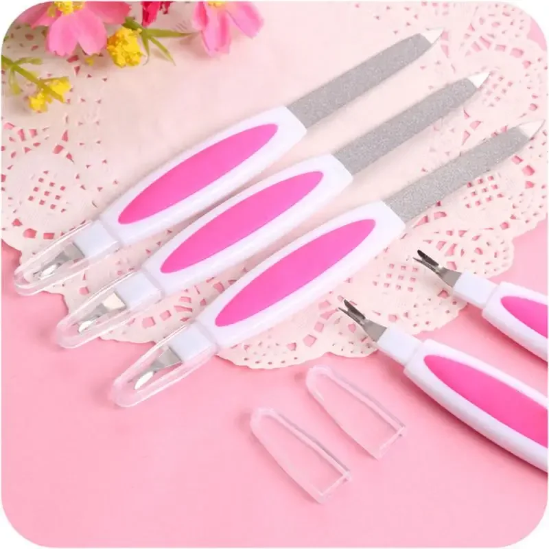 Professional Nail File Durable Subject Chafe Art Tool Stainless Steel Metal Nail File Nail File Double-end Design