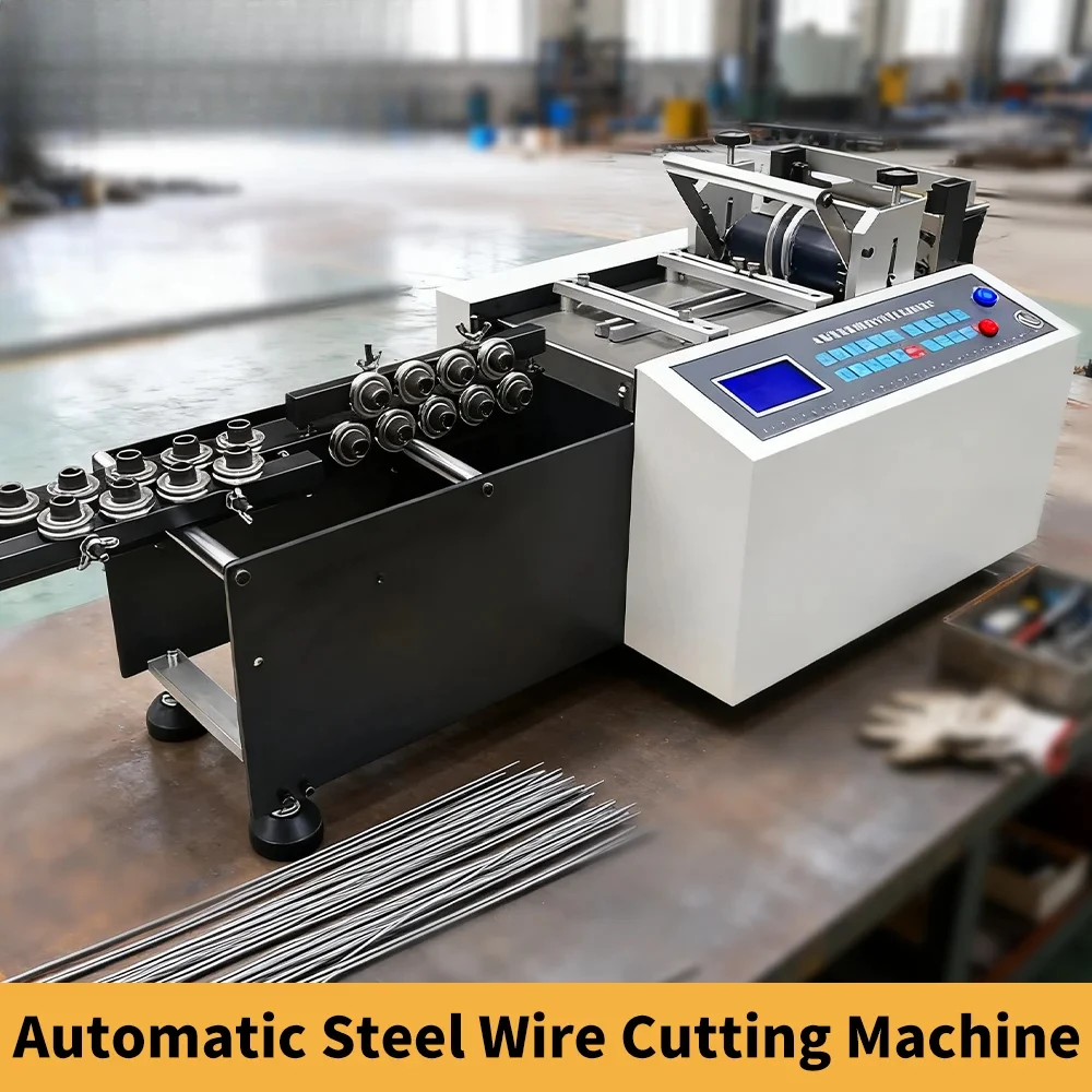 0.1-2mm Automatic Metal Wire Straightening Wire Rope Flat Cutting Machine Stainless Steel Copper And Welding Wire Cutter