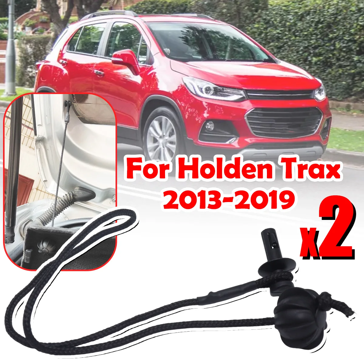 

For Holden Trax 2013 - 2019 Boot Trunk Parcel Shelf Tray Strap String Clips 95129884 Auto Rear Shelf Bracket Clips Accessories