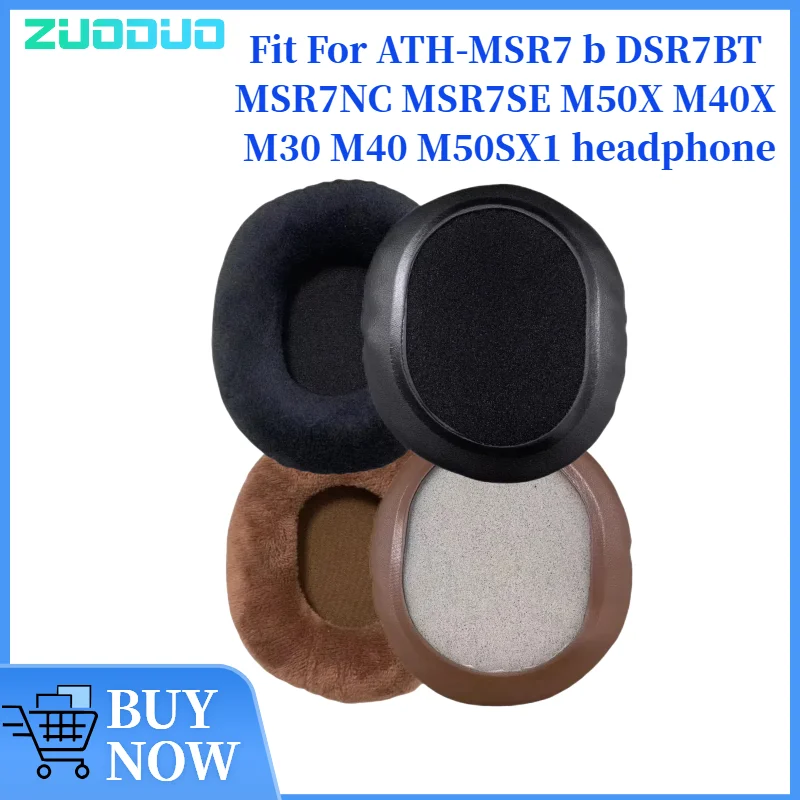 

ZUODUO Ear Pads pillow Cushion Cover for ATH-MSR7 b DSR7BT MSR7NC MSR7SE M50X M40X M30 M40 M50SX1 Gaming Headphone Headset
