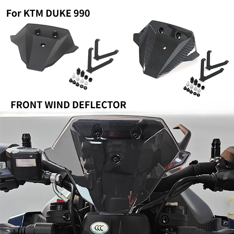 

For 990 DUKE 990 Duke 990 Duke 2024 2025 Motorcycle Accessories Windshield Flyscreen Windscreen Screen Wind Deflector