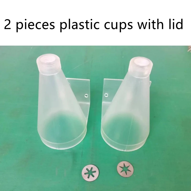 

2 pcs Plastic cups lids for the NY-750 swirl ice cream machine