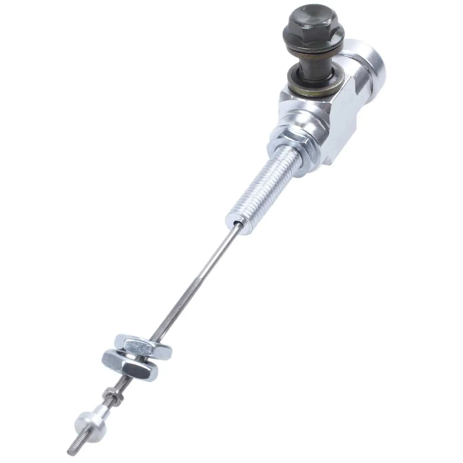 Motorcycle Hydraulic Clutch Master Cylinder Rod Brake Pump M10x1.25mm Aluminum silver