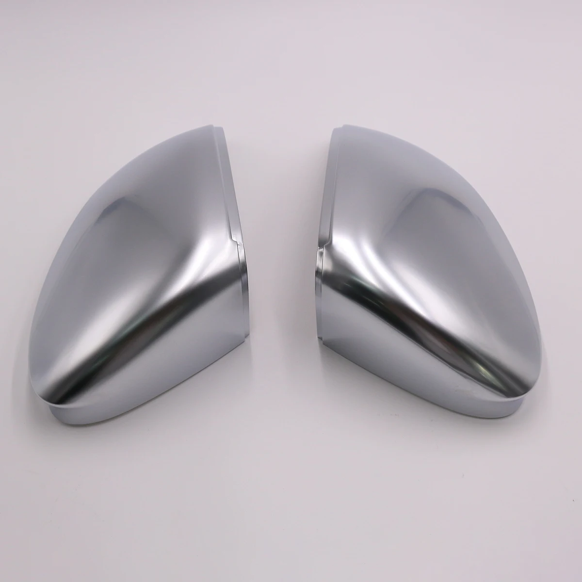 

For Golf 8 Matt Silver Chrome Aluminum Satin Finish Mirror Case Rear View Mirror Cover Shell