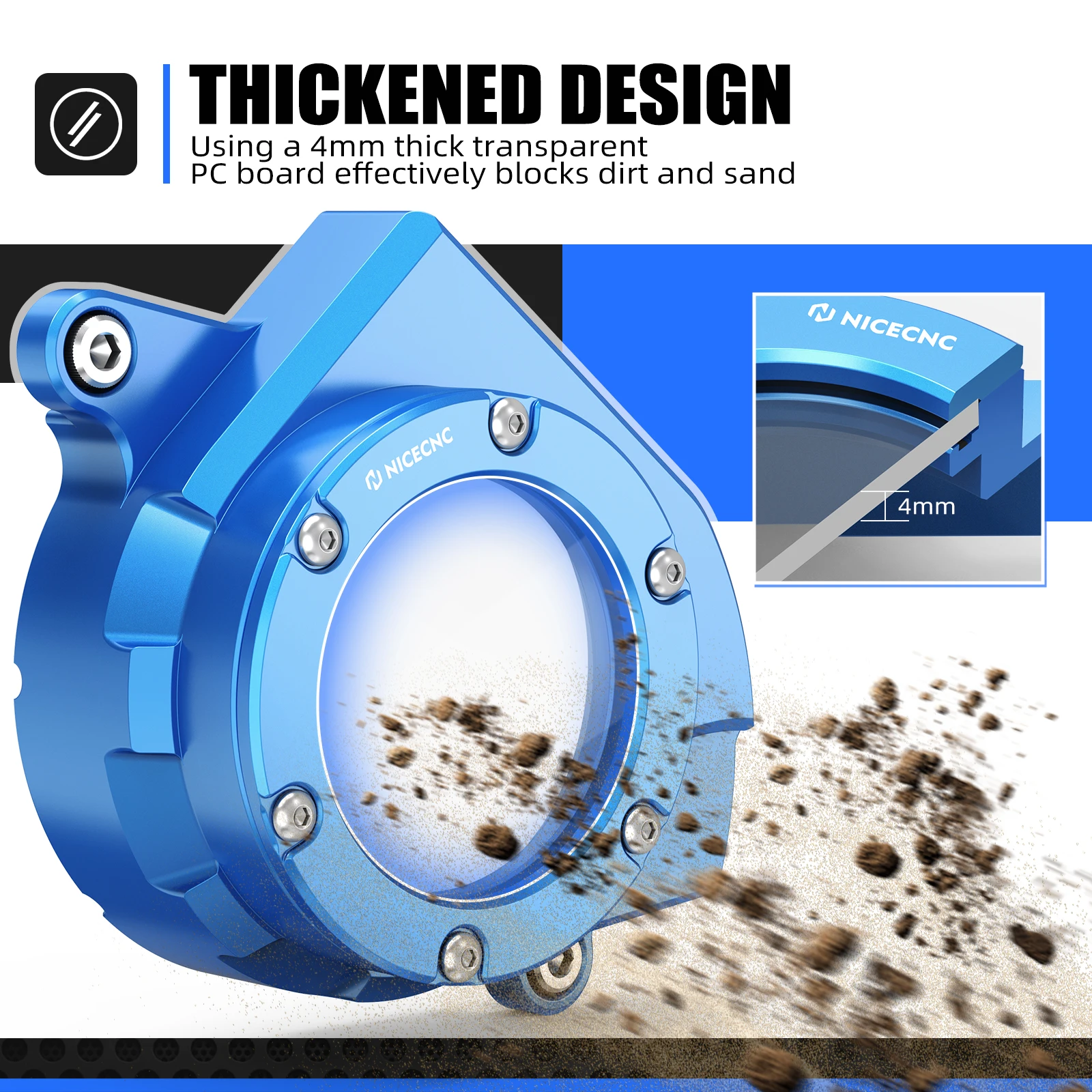 NICECNC Primary Belt Pulley Nut Screw Motor Belt Pulley Cover Protector For Sur-ron Surron Light Bee X S L1E Segway X160 X260