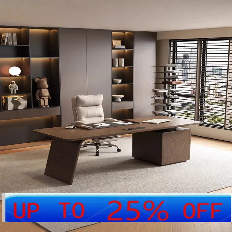 

Стол для работы из массива ореха в стиле минимализм класса люкс, высококачественный компьютерный стол для дома