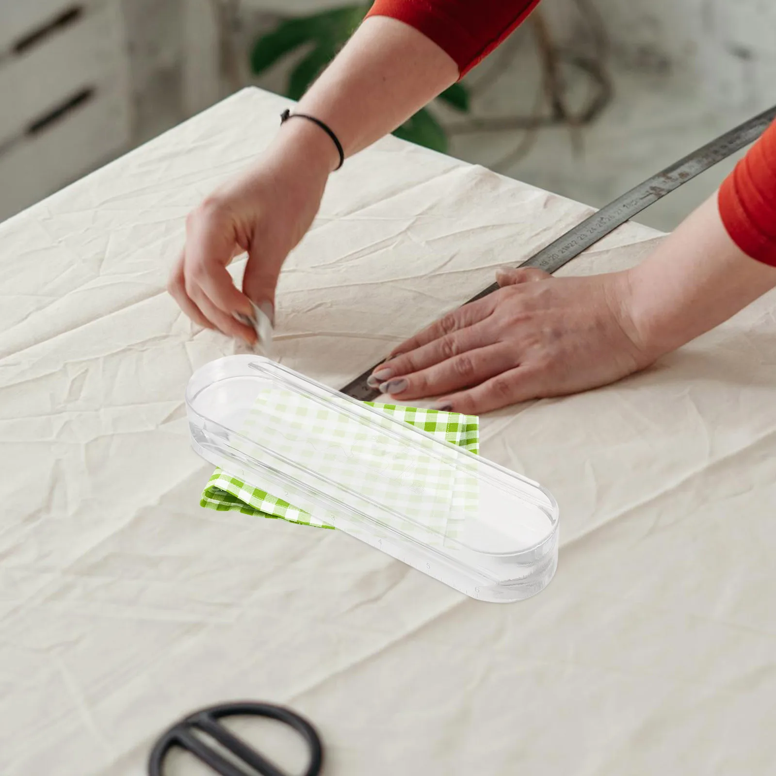 

Portable Acrylic Pressing Tool High Transparency DIY Sewing Quilting Clapper Fabric Flattening Tailor Serger Seam Hook Pin