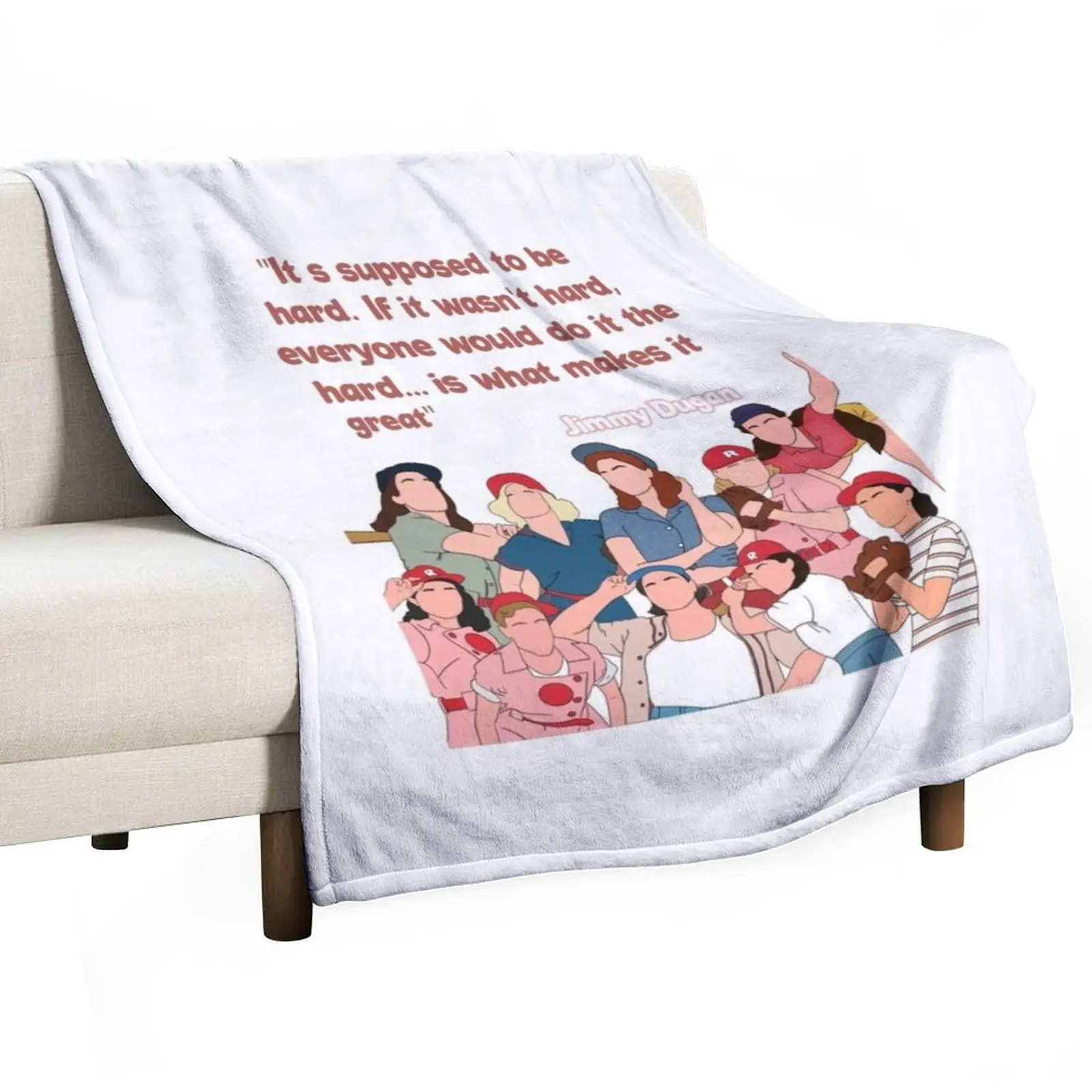 A league of their own Throw Blanket Furrys Sleeping Bag Plaid Cute Plaid Blankets