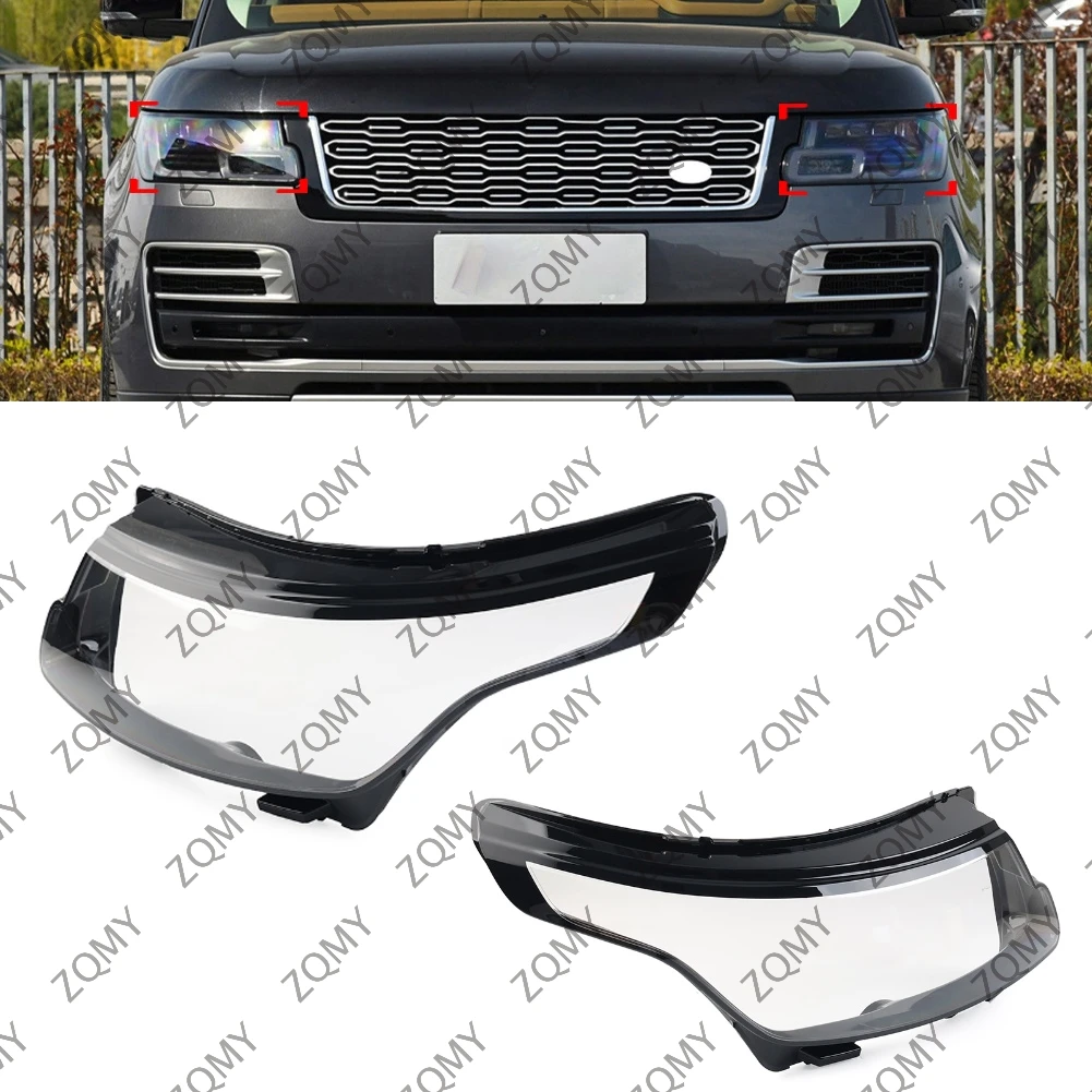 2pcs Car Headlight Lens Cover Headlamp Lampshade Lamp Shell For Land Rover Range Rover/Vogue 2018 2019 2020 2021 2022