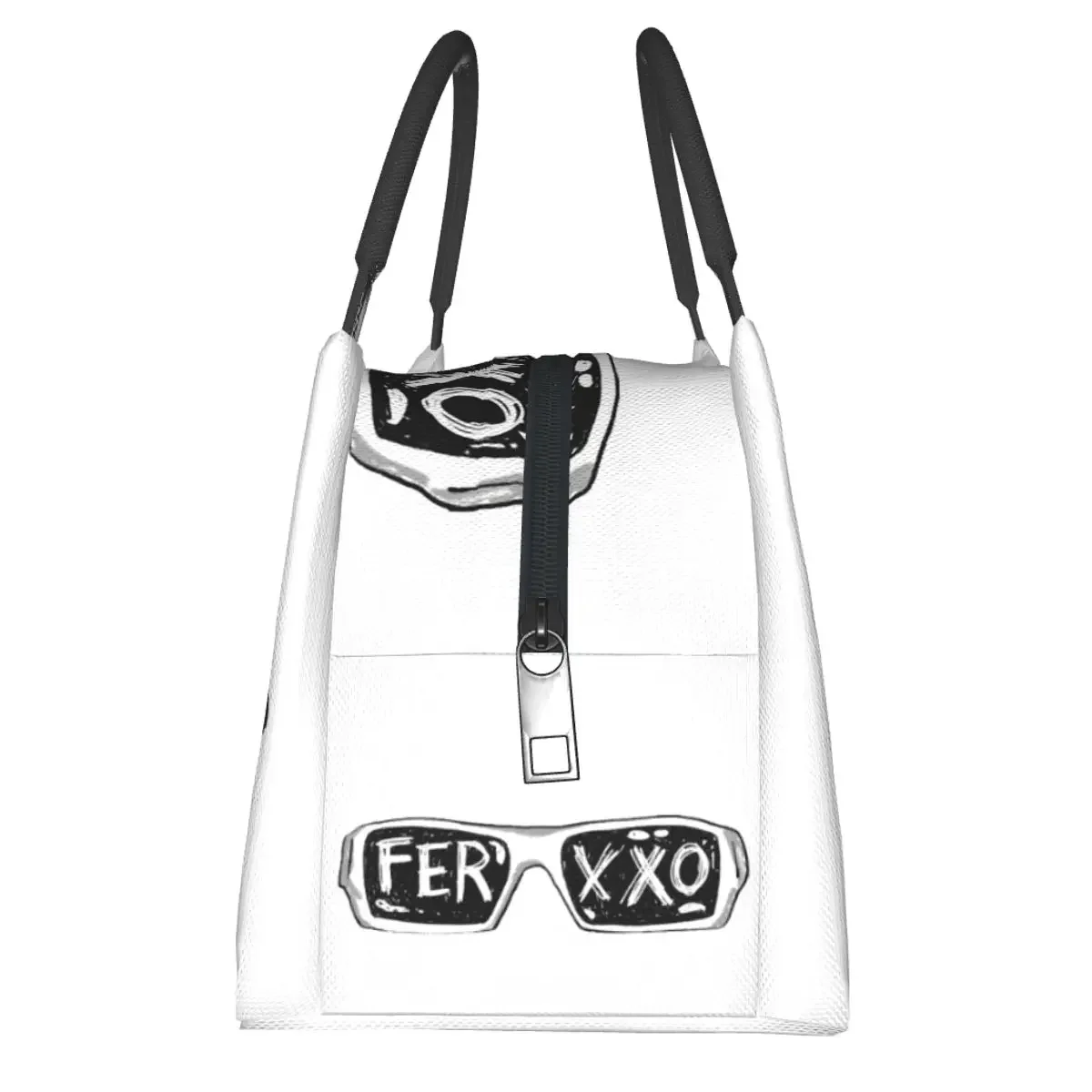 Ferxxo Glasses - Feid Logo Classic Sticker Lunch Bags Insulated Bento Box  Lunch Tote Picnic Bags Cooler for Woman Children Work