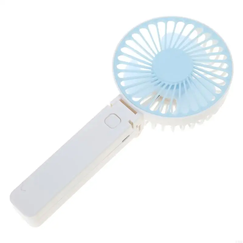 Ventilador plegable mano L8RE, ventilador plegable, recargable, 3000mAh, 3 velocidades, electricidad