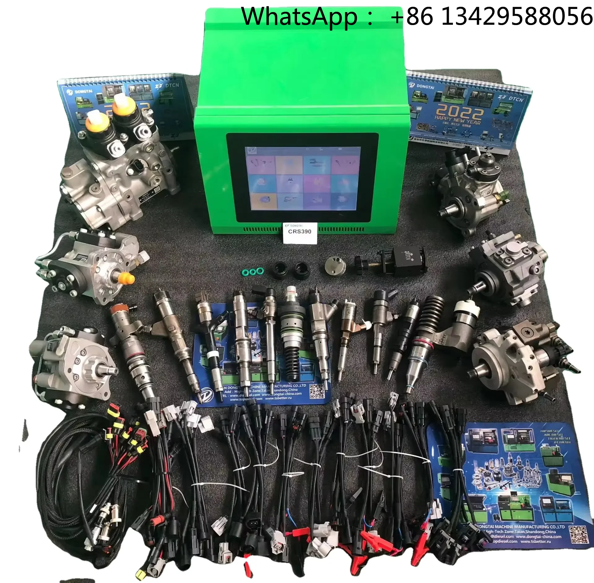 DONGTAI CRS390 Tester Testing CRI CRP EUI EUP HEUI CAT320D VP37 VP44 RED4 Pump Tester 10.4in Display Tester