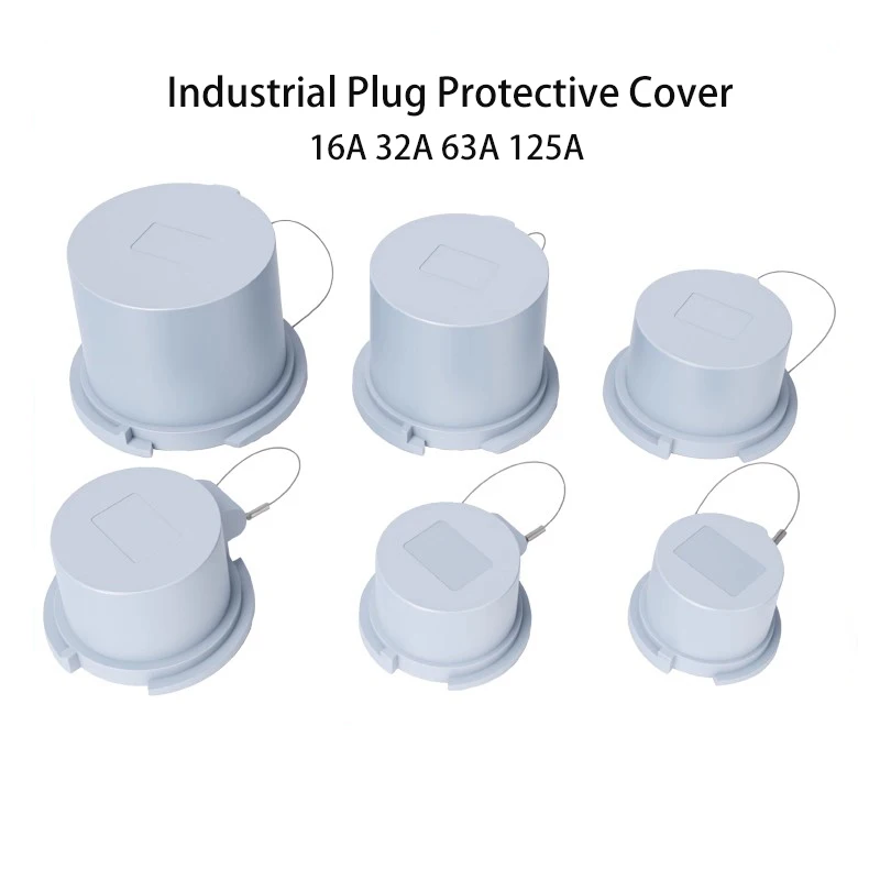 Industrial Plug with IP67 Dustproof and Flame-Retardant Protective Cover 3P 16A Four-P Five-Core 32A Waterproof Cover 63A/125A