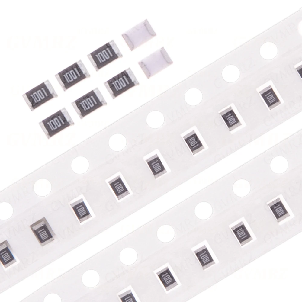 100PCS  0805 10 100 330 470 ohm 1%  percenta SMD  0 ohm~10M ohm chip resistor 0 10R 100R 220R 330R 470R 1K 4.7K 10K 47K 100K 0