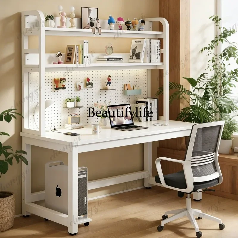 K153 Computer desk pegboard student desk desktop pegboard integrated study writing desk