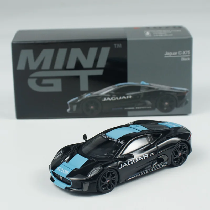 MINIGT 1:64 دييكاست سيارة لعبة مجسمة 1070 جاكوار C-X75 مجموعة الزينة لعبة لصبي