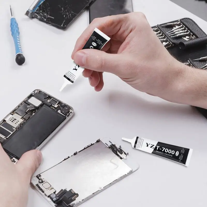 15ML T-7000 Glue Black Cellphone Tablet Repair Battery Cover LCD Frame Adhesive T-7000 Electronic Components Glue