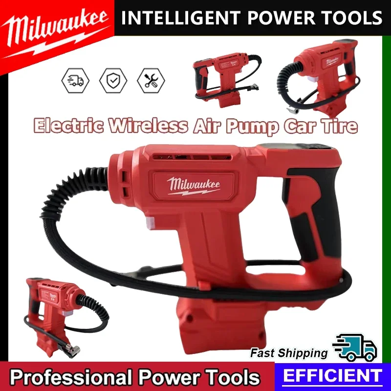 

Компрессор Milwaukee 150PSI электрический воздушный насос с цифровым манометром беспроводной насос для накачивания шин воздушные электроинструменты для теста 18 В