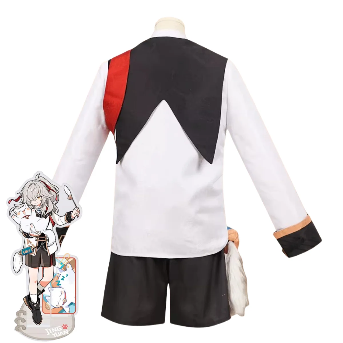 Game Honkai: Star Rail Jing Yuan Cosplay Costume New Skin Little Cat Collection Wig Uniform Coat Man Halloween Carnival Suit