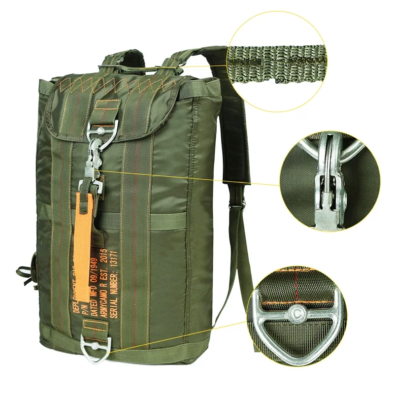 Parachute Bags Camping Backpack Waterproof Hiking Backpack for Men Women Lightweight Travel Backpacks Daypack Outdoor Back Pack