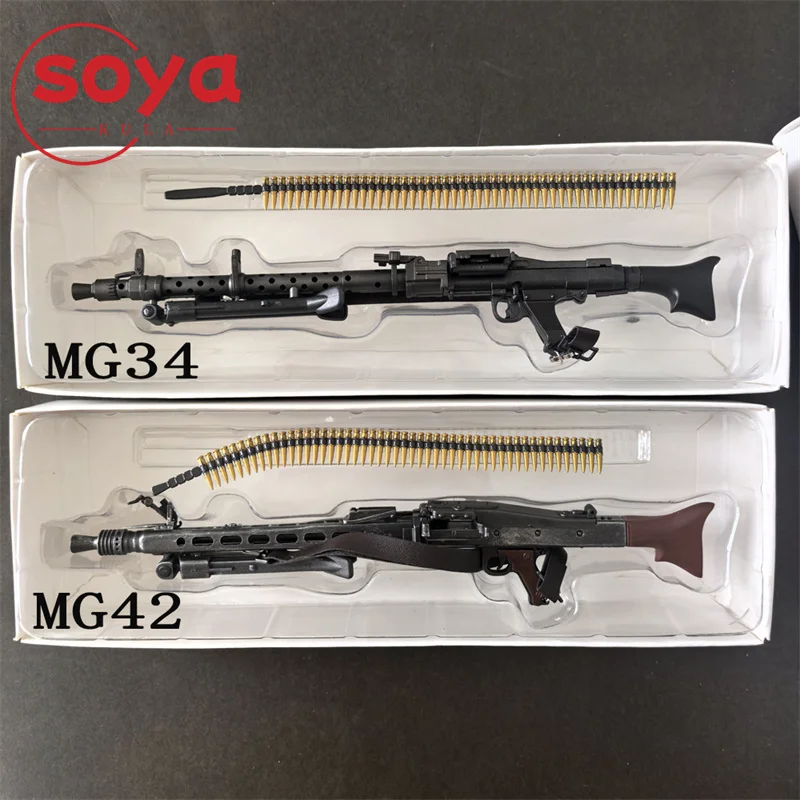 1/6 مقياس MG34 MG42 رشاش نموذج المواد البلاستيكية ل 12 "الجندي عمل الشكل المشهد ملحق اللعب دمى الهدايا جمع #2