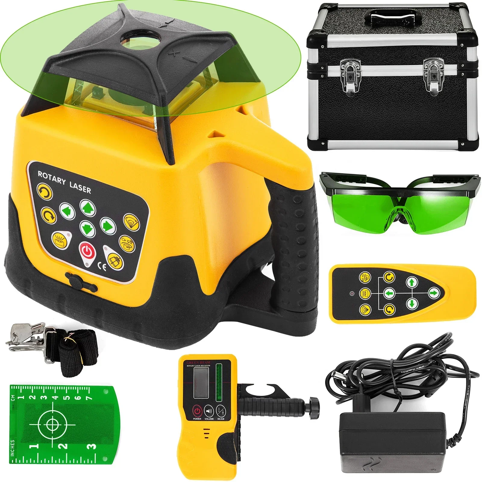 VEVOR Pro Leg Stretcher 220LBS Beenstrekker Laserwaterpas Zelfnivellerend, Scan- en meetinstrumenten Rood Groen Laserwaterpas Machine