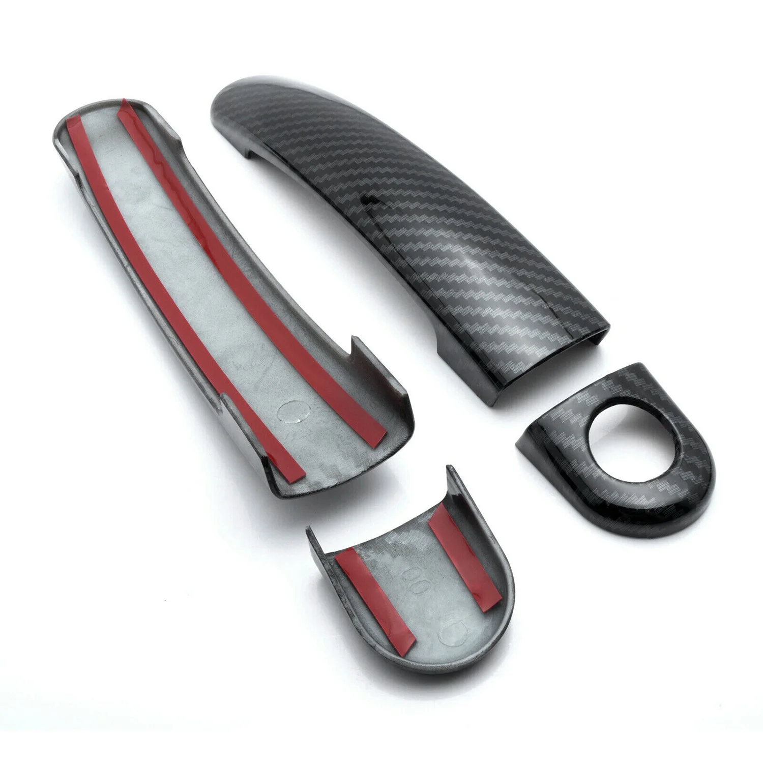 Carbon Fiber Style Side Door Handle Decoration Trims for Jetta MK6 2012-2015 Tiguan 2009-2016 -Polo 2010-2014