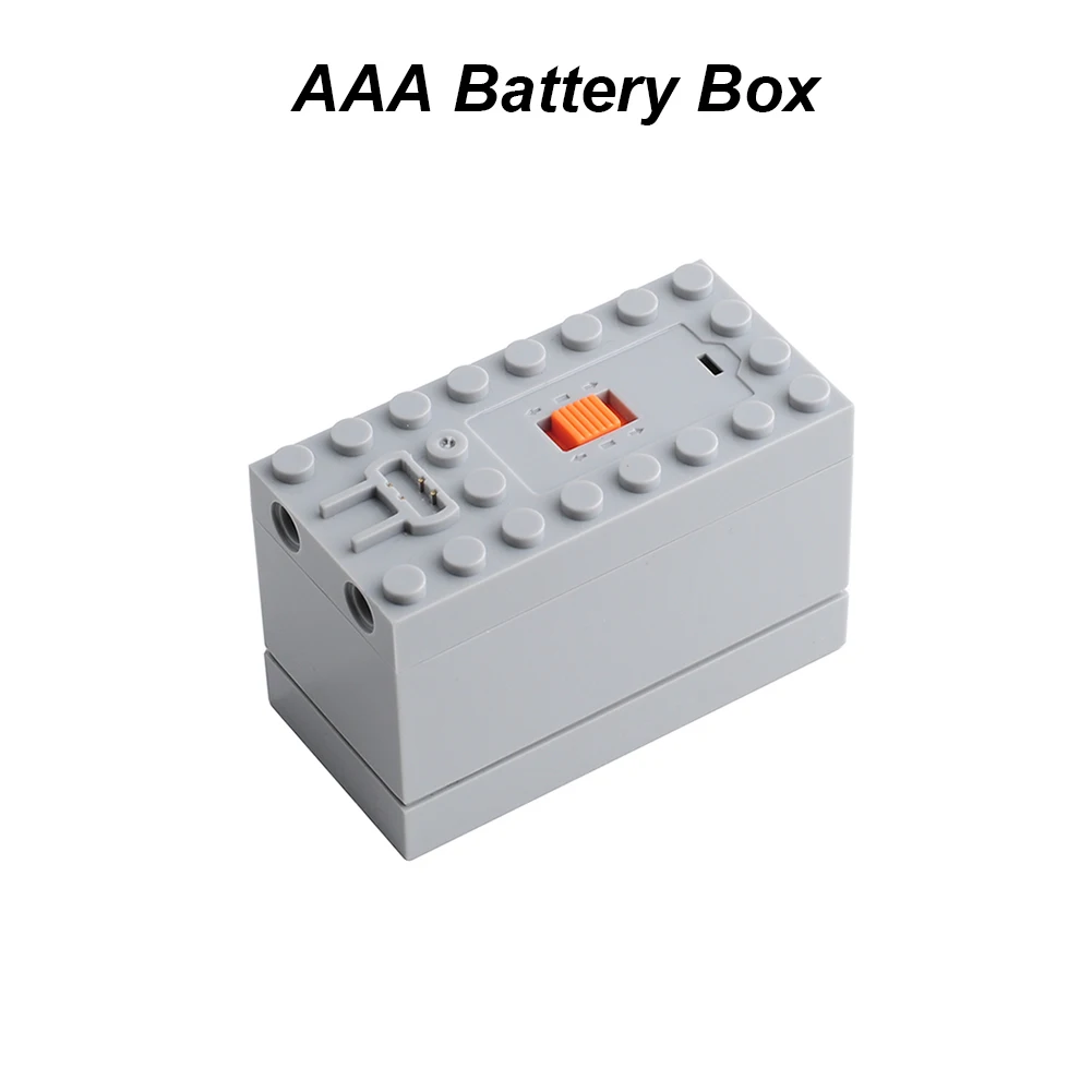 AA/AAA Battery Box (Battery not included) For Moc Building Blocks Car Train Motor Power Up Tool Speed Adjust Control DIY Parts