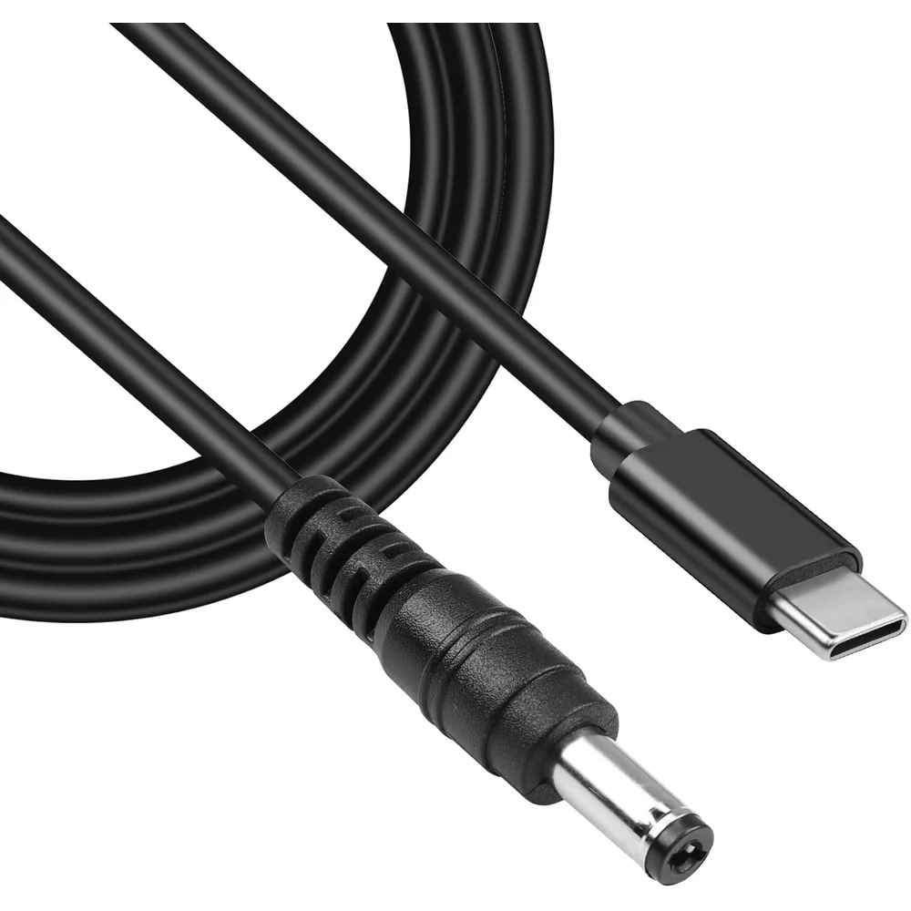 Afbeelding 4: 1,5 m USB C PD-oplaadkabel Type-C mannelijke ingang naar DC5,5x2,1 mm 12V voedingskabel voor routers Luidspreker CCTV-camera LED-strips