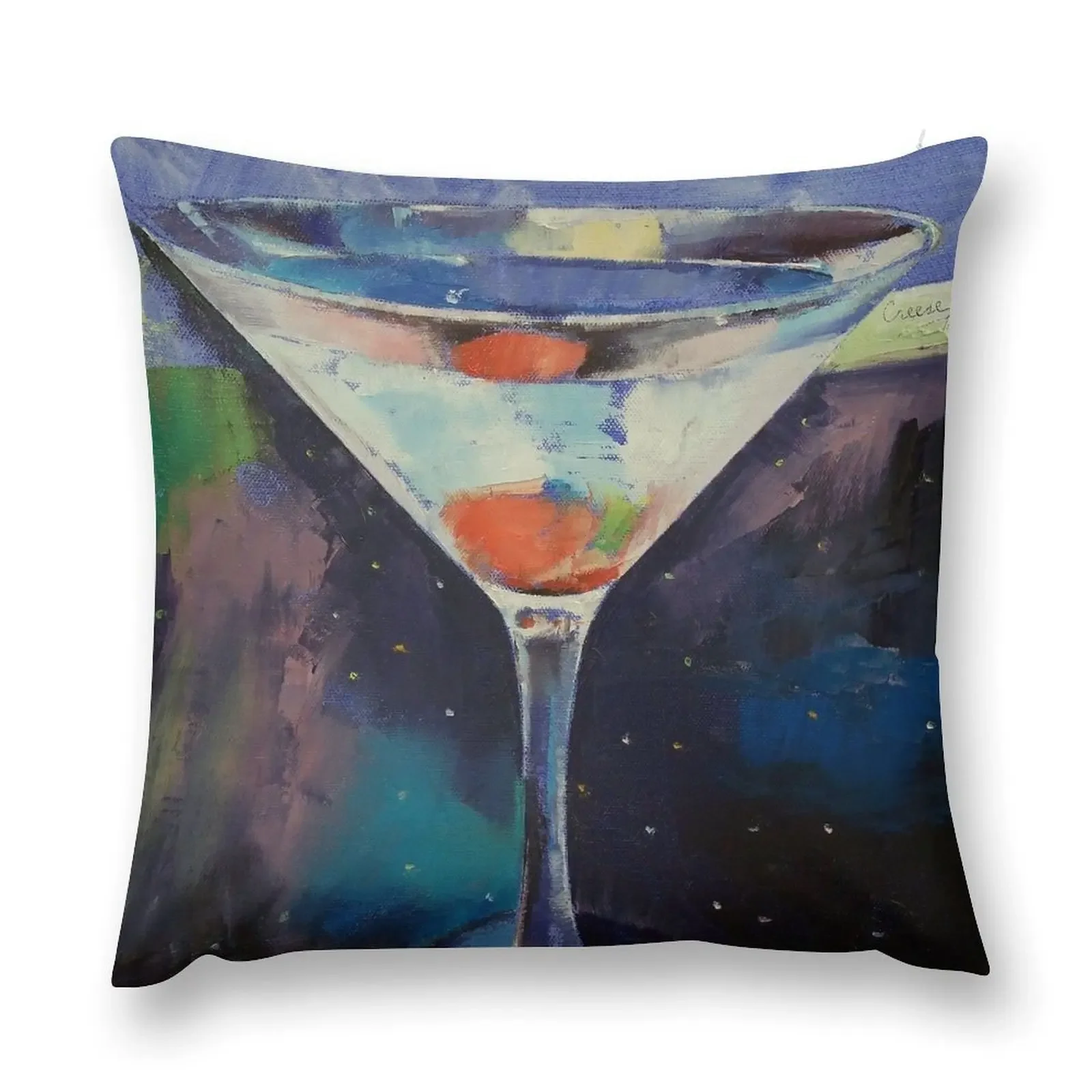 Bombay Sapphire Martini Throw Pillow New year pillowcases for sofa cushions Decorative Cushions pillow