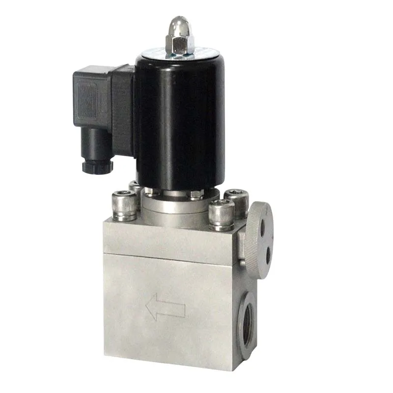 High pressure explosion-proof solenoid DN1356MPa normally open and close low temperature water gas oil quick control 24V20