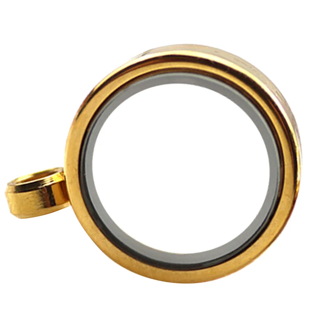 

Round Locket Pendant Charm Stainless Steel Glass Bezel Tray for Personalized Photo Pendant DIY Craft Keychain Gift Idea