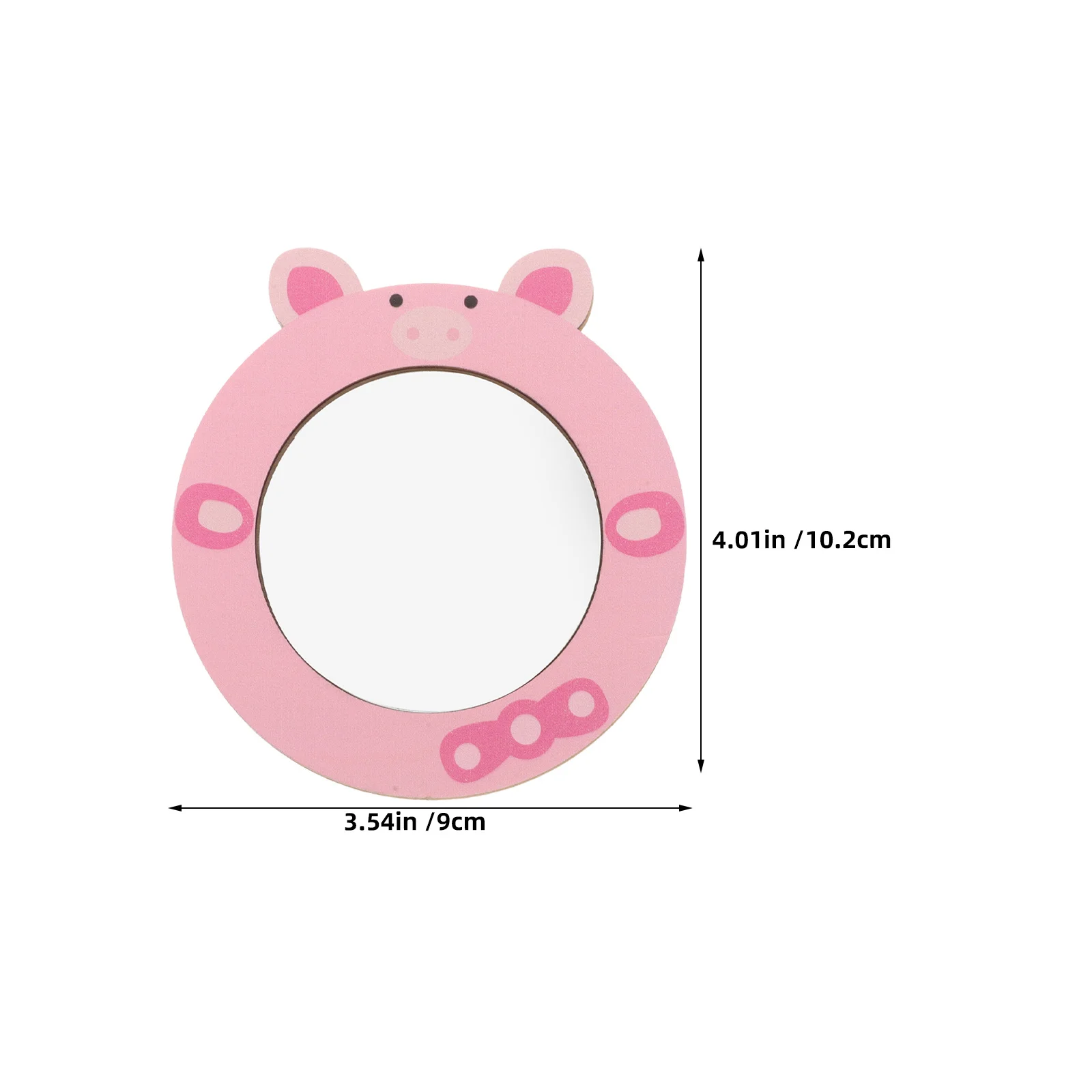 Espelho em Forma de Porquinho para Crianças de 1 a 3 Anos, Atividade Sensorial Divertida para Banho