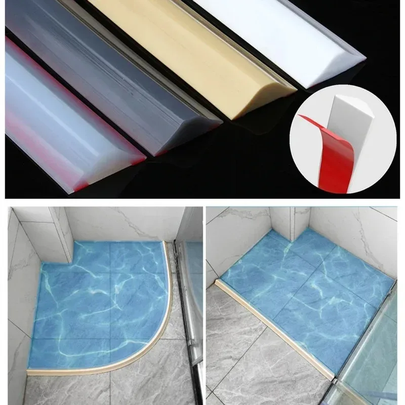 

1 шт. 1 м/39,37 дюйма, для ванной комнаты, нескользящая, для сухого и влажного разделения, резиновая плотина, барьер для повенья, силиконовая уплотнительная лента для нижней части двери