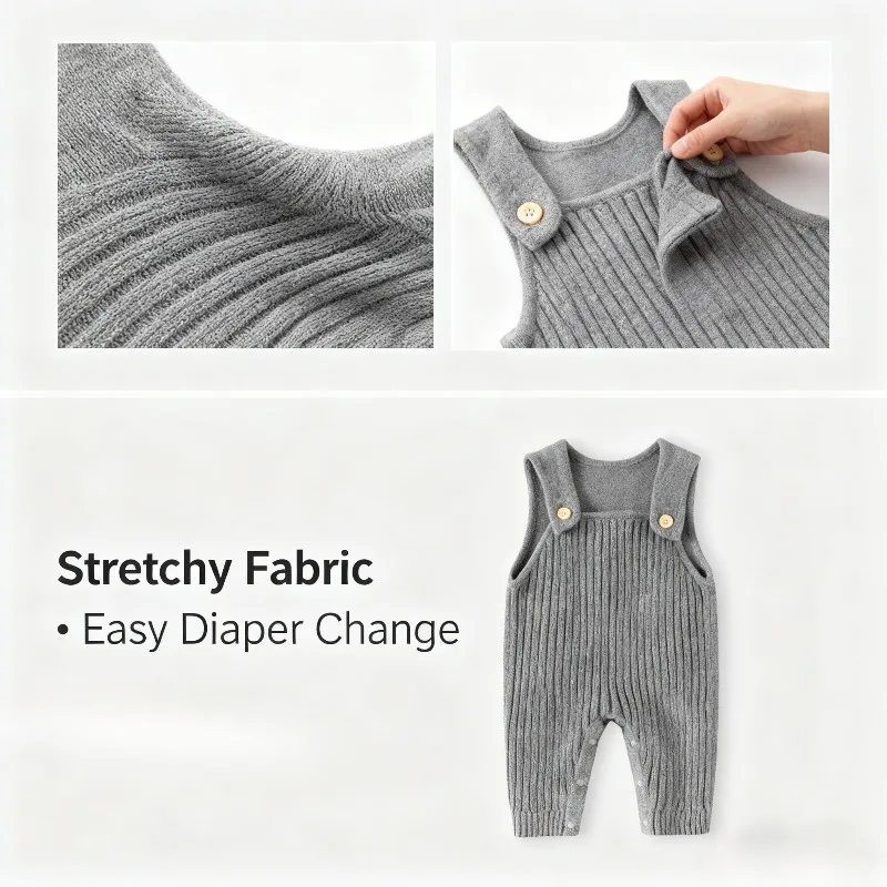 

Сплошной детский комбинезон | Хлопковые комбинезоны и трикотажные штаны для младенцев класса A Ins Style