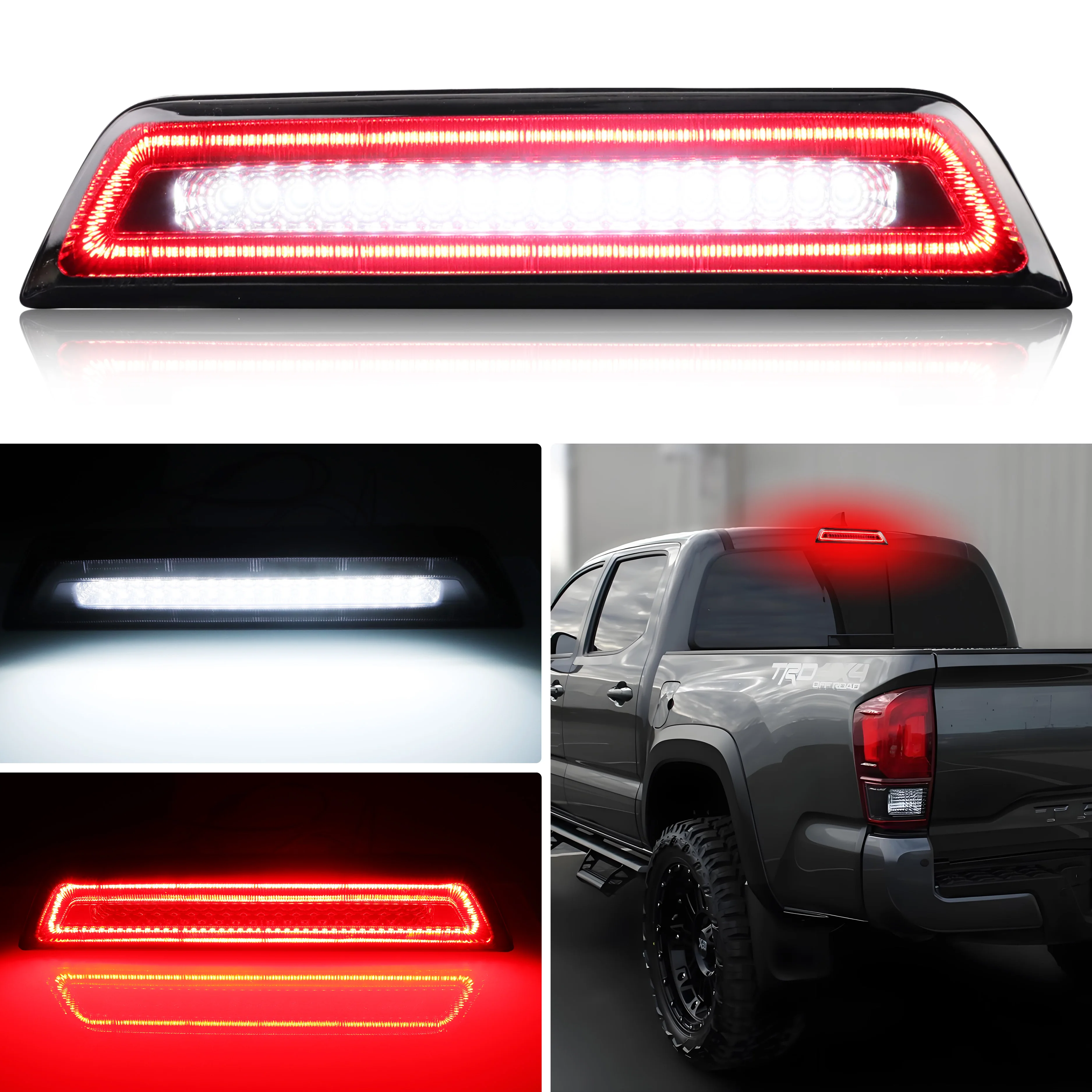 

1Pcs Rear Tail Light 3rd Third Brake Light Cargo Light Stop Light LED For 2016 2017 2018 2019 2020 2021 2022 2023 Toyota Tacoma