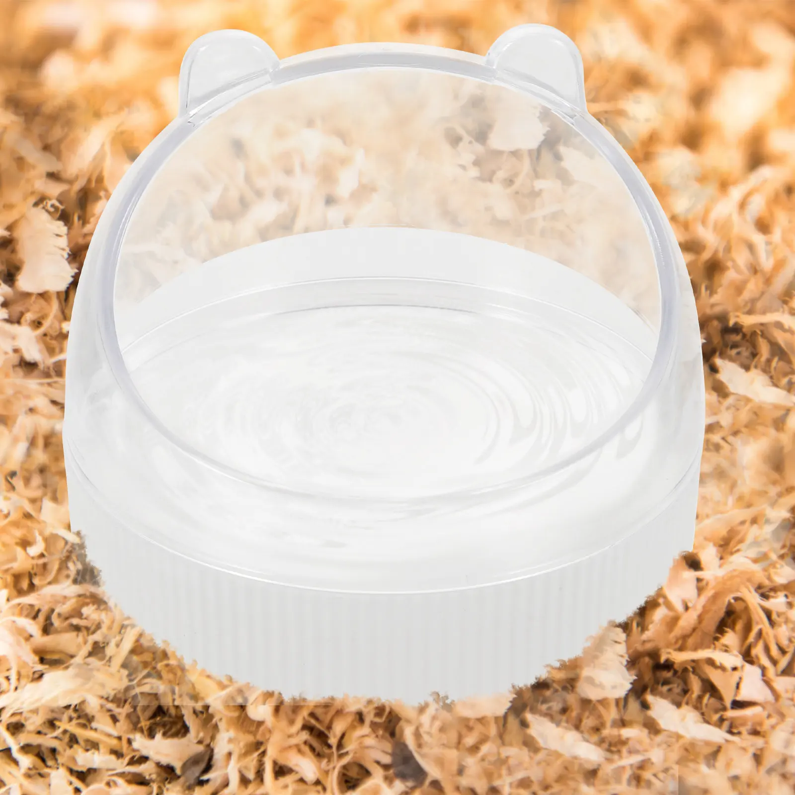 Acrylic Hamster Food Bowl Small Animal Feeding Dish Easy Wash Safe Material Rabbit Chinchilla Cage Pet Accessory Water Bowl view 6
