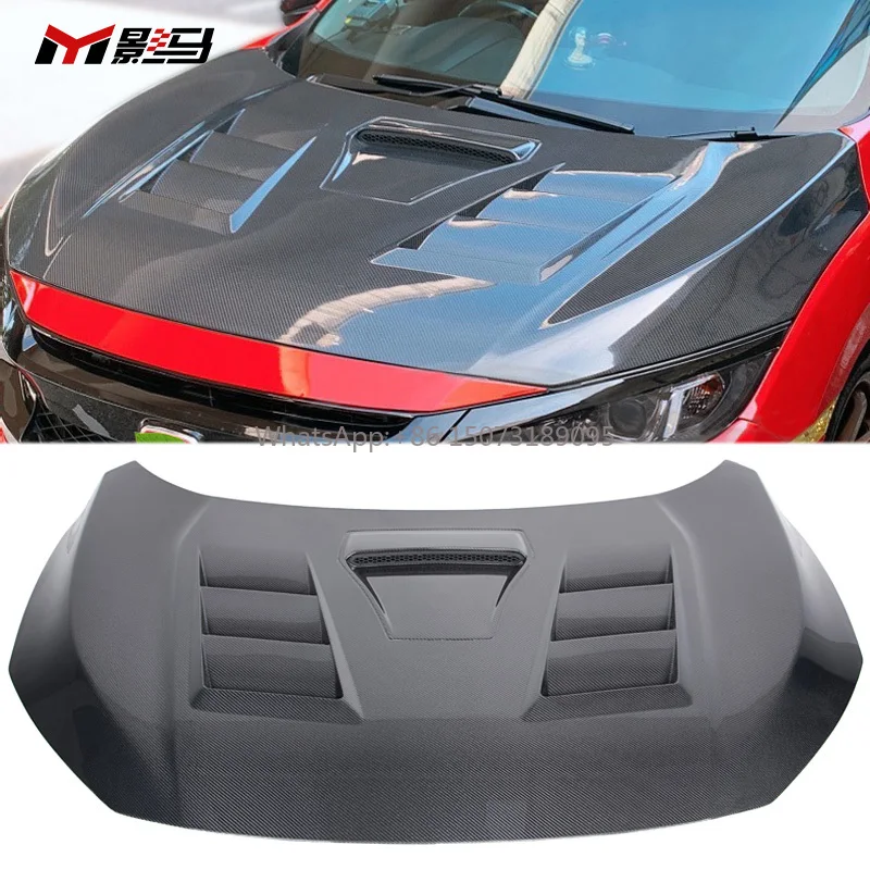 

VEO Style New Carbon Fiber Hood Bonnet for Honda for Civic X 10th Gen 2017-2020